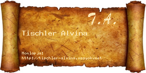 Tischler Alvina névjegykártya